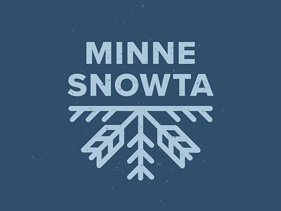 Minnesnowta badge branding design icon illustration logo minnesota snowflake winter