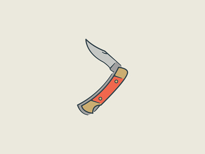 Pocket Knife brand camping design illustration illustrator knife outdoors pocket knife vector vector illustration