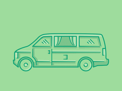 Jesus Drives an Astro Van branding camping explore illustration illustrator logodesign van vanlife vector wander