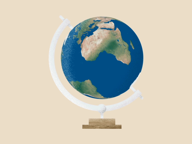 Globe animation dissolve globe illustration map texture world