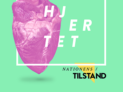 Nationens Tilstand posters blending brandon grotesque concept health identity isolated logo