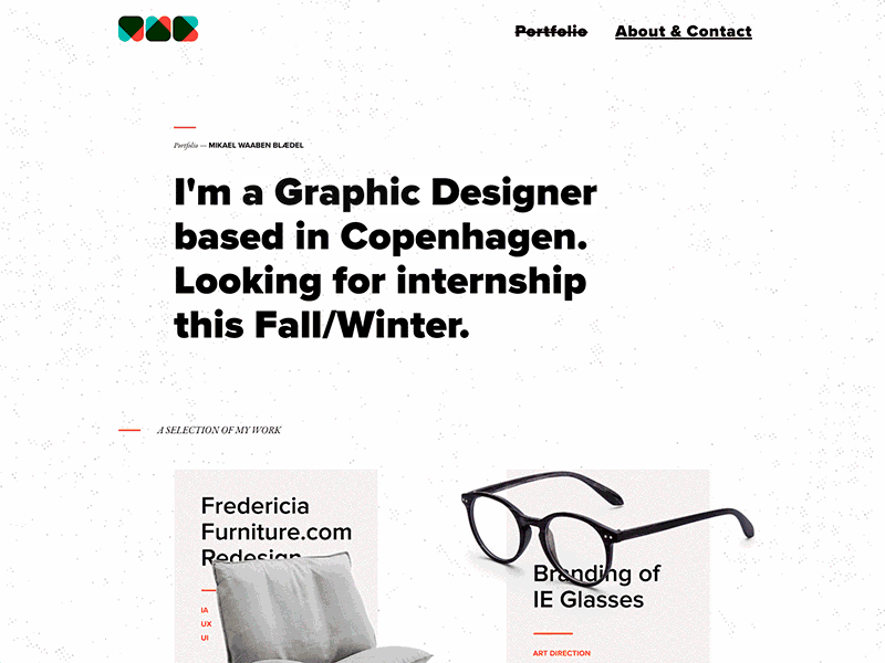 New portfolio is live! about casestudies grid logo personal portfolio proxima screencast