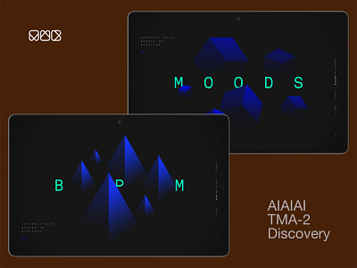 mwb.studio — AIAIAI TMA-2 Discovery 3d blue campaign dark data discover discovery headphones interactive interface listen music pseudo user experience visualisation weekly
