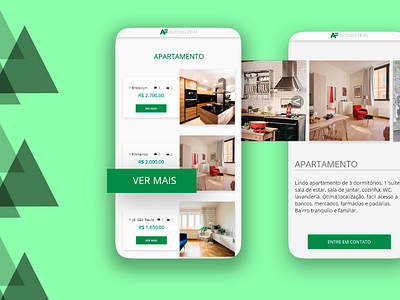 AF Prime - Real Estate Design app branding green real estate ui uidesign