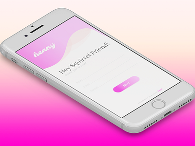 Henny app - Sign Up adobexd app brand branding design photoshop art ui ux web