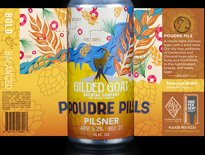 Pilsner Can Design beer label design fort collins graphic deisgn illustration illustration design