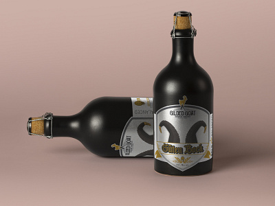 Gilded Goat Label Design beer label design graphic deisgn illustration design packaging design typography