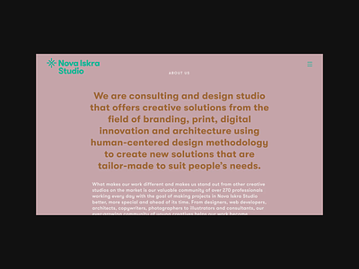 Nova Iskra Studio — About about us branding design studio flat geometric icon identity illustration logo services vector website