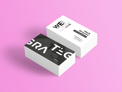 Tegra Business Card branding card design logo print typography vector