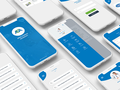 ARAC APP app blue medical mobile ui