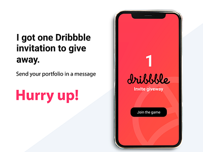 Dribbble Invitation dribbble invitation mobile ui ui