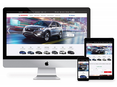 Honda UAE Redesign ae automotive car design honda uae ui ux web webdesign website