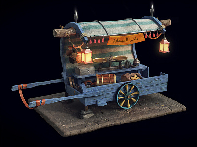 THE CART 3d 3d art 3dsmax art cg cgart modeling render sculpting substance painter texturing v ray vray zbrush