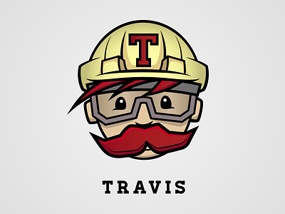 Travis Mascot mascot sticker mule travis travis ci