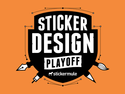 Sticker Design Playoff! from Sticker Mule contest playoff rebound sticker sticker mule