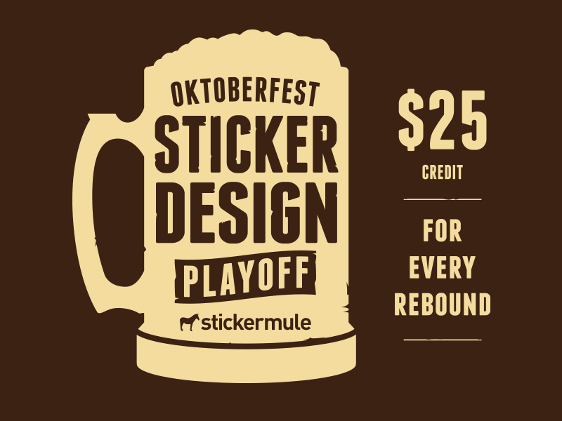 Oktoberfest Sticker Design Playoff sticker mule stickers contest playoff rebound