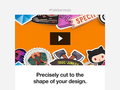 [video] Die Cut Stickers email sticker mule stickers video