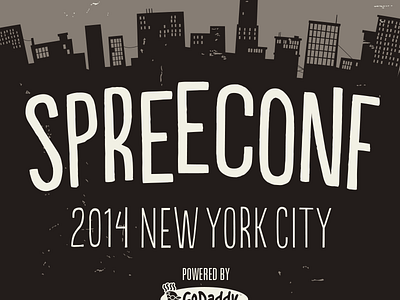 SpreeConf NYC Poster city film movie poster populaire retro spree spree commerce spreeconf sticker mule texture vintage