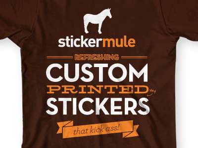 Sticker Mule Tee stickermule stickers tee type