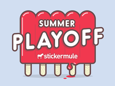 Playoff! Summer Sticker Design Contest contest playoff popsicle rebound sticker mule stickers summer
