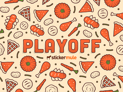 Thanksgiving Sticker Design Contest contest design food playoff rebound sticker mule stickers thanksgiving turkey day