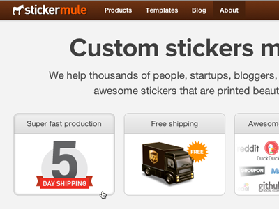 About Sticker Mule ecommerce sticker mule stickers website
