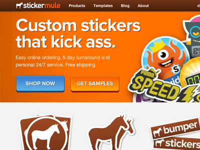 Sticker Mule 2.0 ecommerce sticker mule stickers