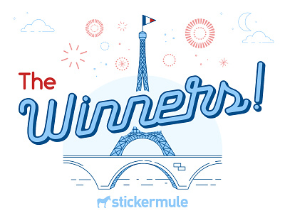 Winners of the 'France Sticker Design' Playoff