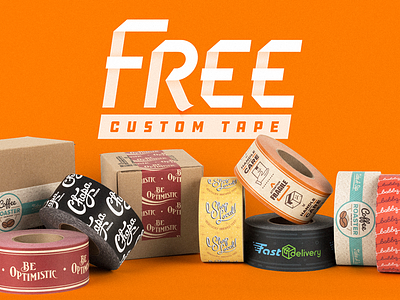 Free custom tape! giveaway packing tape shipping tape