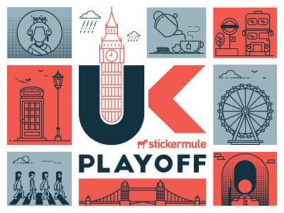 Playoff! UK sticker design contest contest playoff rebound sticker mule stickers uk