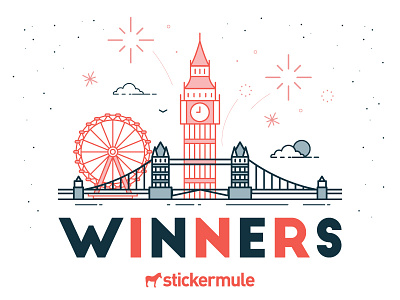 Winners of the UK Sticker Design Playoff