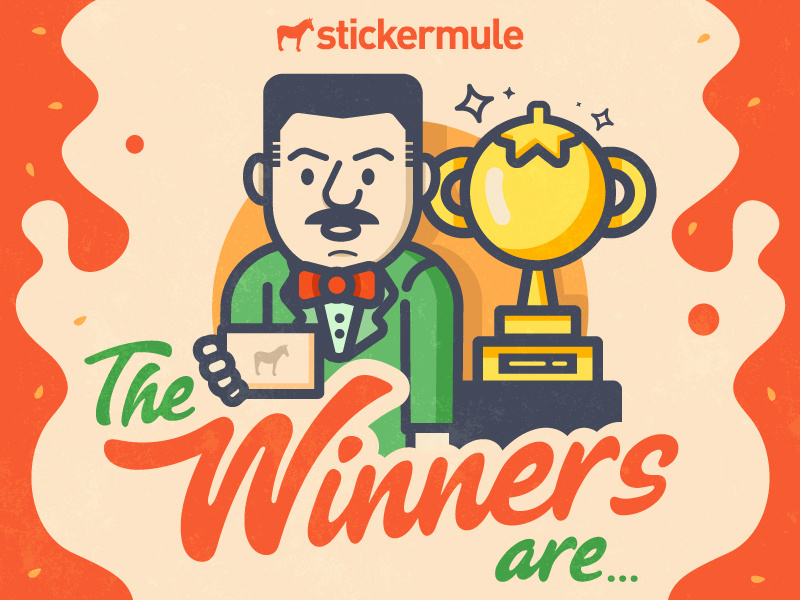 Tomato playoff winners tomato vinny playoff stickers sticker mule rebound contest winners