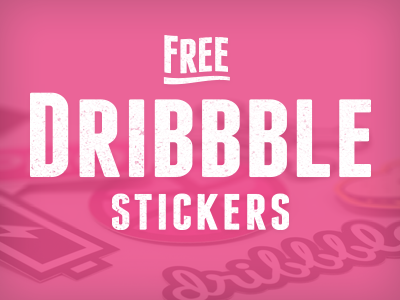 Free Dribbble Stickers