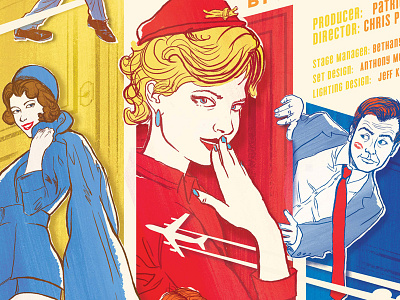 Boeing, Boeing poster design 1960s airplanes boeing mid century paper cut out retro stewardess