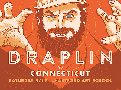 Draplin Vs. Connecticut aaron draplin badge cadc ddc draplin vs. connecticut lecture mid century poster retro vintage workshop