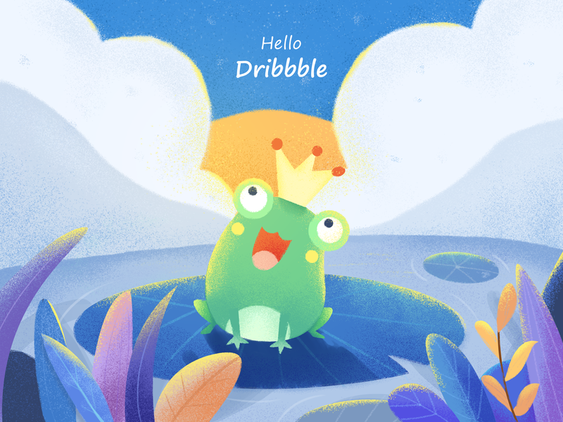 The happy little frog by Amber Peng on Dribbble