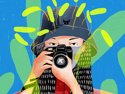 Self-Portrait artwork camera digital art digital illustration illustration nikon paint procreate self portrait