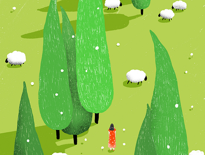 The Sheep artwork digital illustration drawing illu illustration procreate