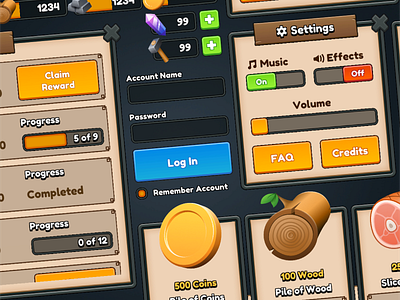 Simple Fantasy UI