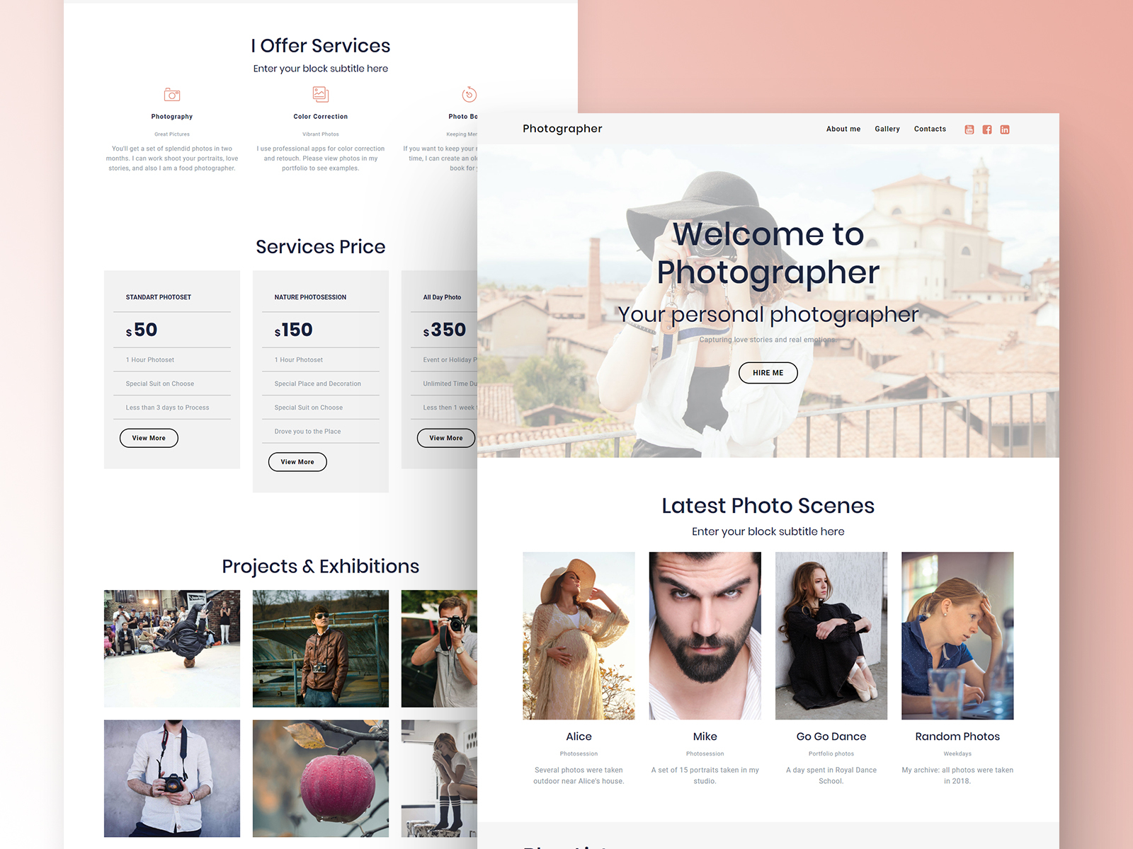 best website builder for photographers