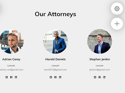 8b Online Website Builder | Our Attorneys Template!