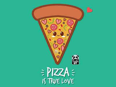 Pizza art design flat food food art illustration kawaii pizza vector yummy