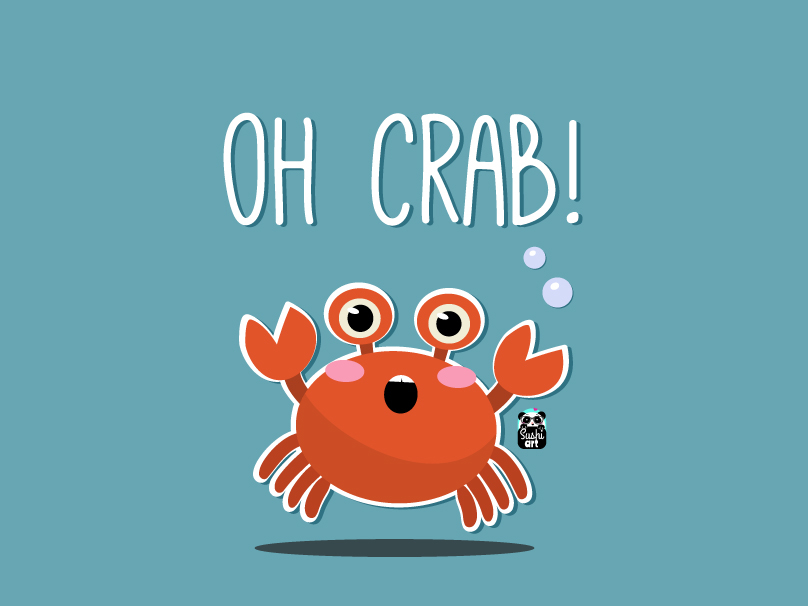 oh crab! by sushmita kumar on Dribbble