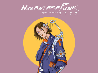 NusantaraPunk 2077 : Srikandi archer art artwork character cyber cyberpunk cyberpunk 2077 design fashion graphic illustration illustrator indonesia nusantara people peoples portfolio sci fi science sciencefiction