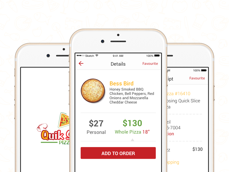 Quik Slice Pizza by Denzil Doyle on Dribbble