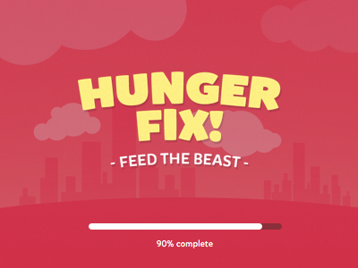 Hunger Fix android app ios mobile app sketch