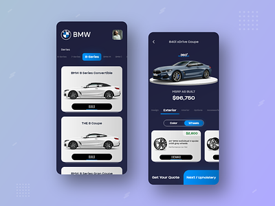 BMW Store Concept App adobe android application ios mobile sketch store trends ui design user experience user interface ux design web design wireframe xd