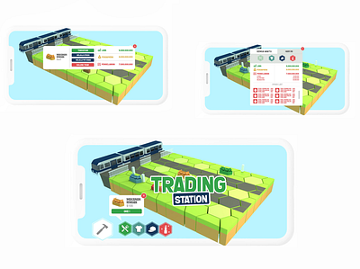 Trading Station Game User Interface android games mobile tycoon user interface