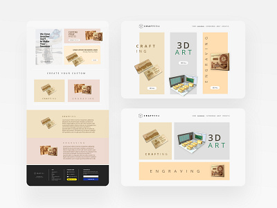 Craftera Landing Page ui ui design website