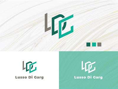 A Logo sample for Lusso DI Garg - A marble company design icon illustration initial letter logo initial logo logo typography